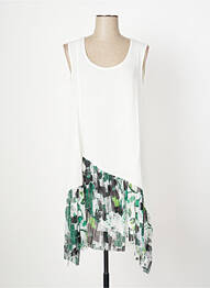 Robe mi-longue sans manche sans manche blanc OZÉE femme