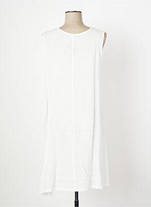 Robe mi-longue sans manche sans manche blanc OZÉE femme