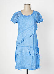 Robe mi-longue bleu MALOKA pour femme seconde vue
