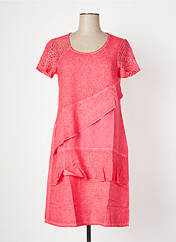 Robe mi-longue orange MALOKA pour femme seconde vue