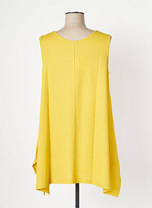 Robe courte sans manche sans manche jaune OZÉE femme