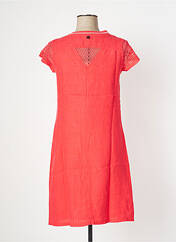 Robe mi-longue orange MALOKA pour femme seconde vue