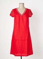 Robe mi-longue rouge MALOKA pour femme seconde vue