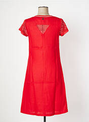 Robe mi-longue rouge MALOKA pour femme seconde vue