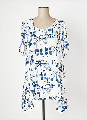 Robe courte manches courtes manches courtes blanc OZÉE femme