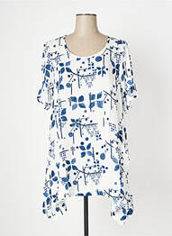 Robe courte manches courtes manches courtes blanc OZÉE femme