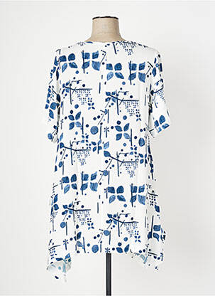 Robe courte manches courtes manches courtes blanc OZÉE femme
