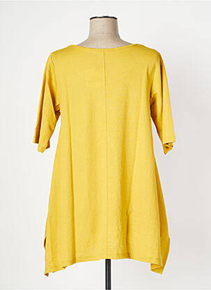 Robe courte sans manche sans manche jaune OZÉE femme