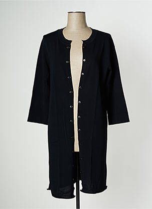 Veste casual col rond noir PAUL BRIAL femme