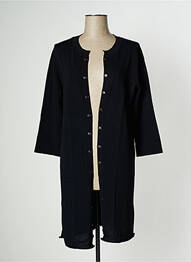Veste casual col rond noir PAUL BRIAL femme