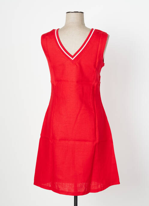 Robe mi-longue rouge MALOKA pour femme