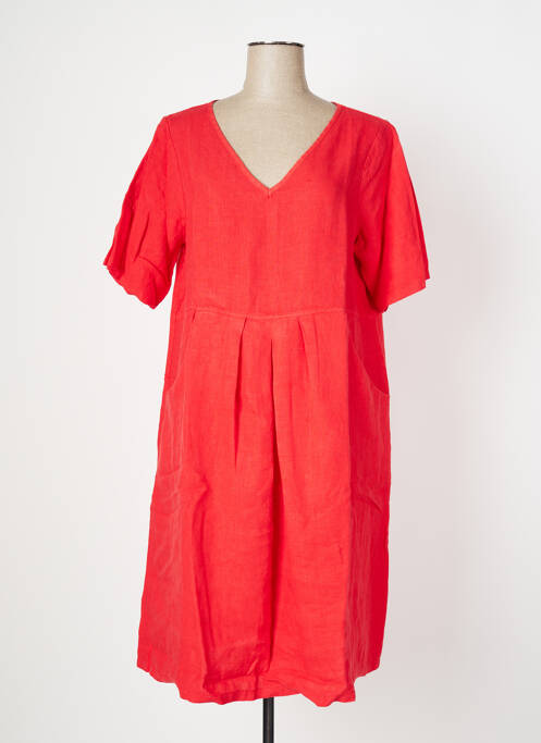 Robe mi-longue orange OZÉE pour femme