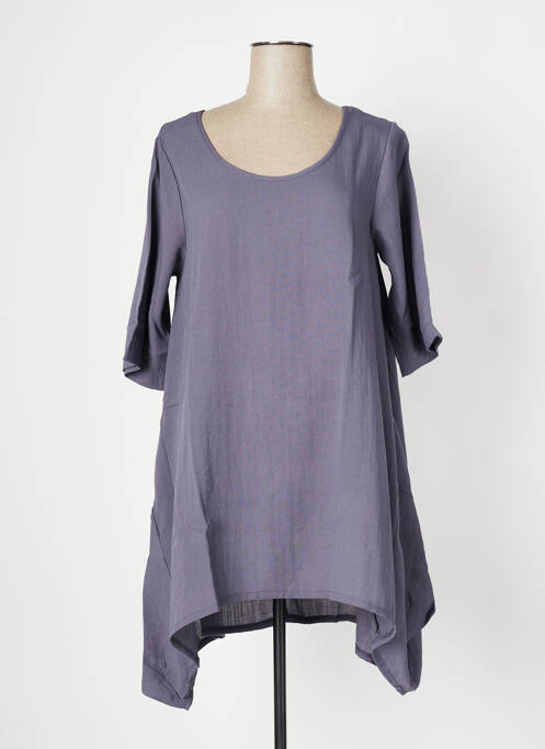 Robe mi-longue gris OZÉE pour femme