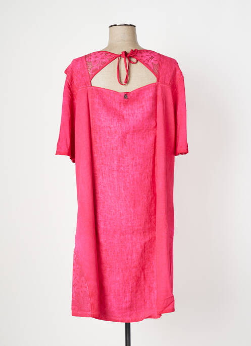 Robe mi-longue rose MALOKA pour femme