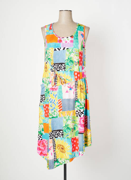 Robe mi-longue bleu MALOKA pour femme