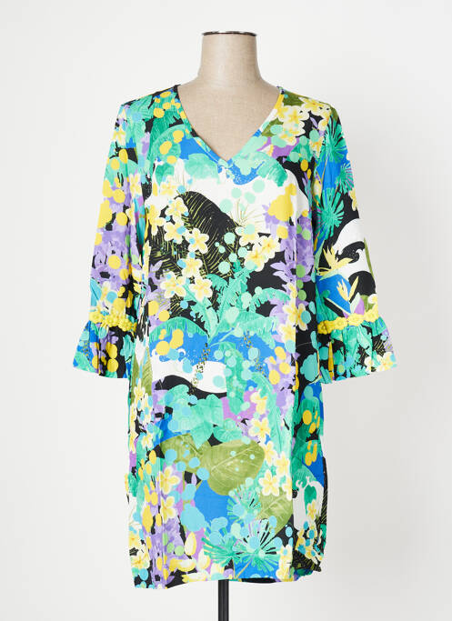 Robe mi-longue bleu MALOKA pour femme