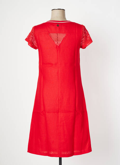 Robe mi-longue rouge MALOKA femme