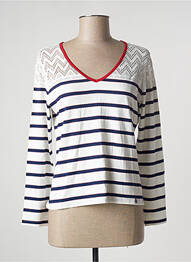 T-shirt manches longues manches longues bleu PAUL BRIAL femme