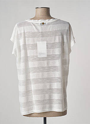 T-shirt coupe droite manches courtes blanc PAUL BRIAL femme