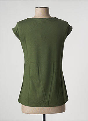 T-shirt stretch manches courtes vert MALOKA femme