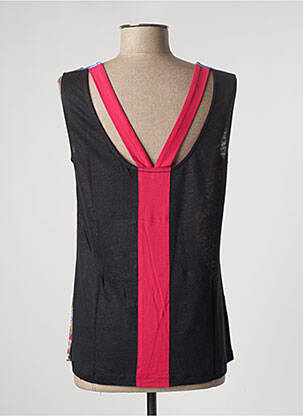 Débardeur stretch sans manche noir MALOKA femme
