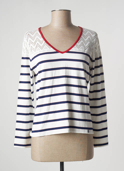 T-shirt bleu PAUL BRIAL pour femme