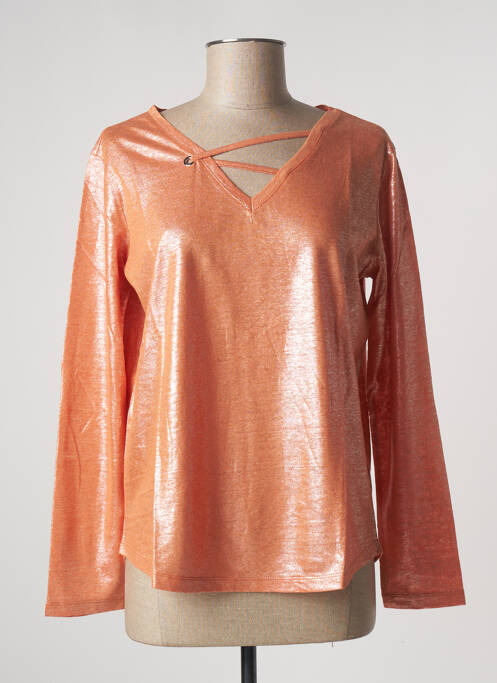 T-shirt orange MALOKA pour femme