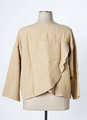 Veste casual col rond marron G!OZE femme
