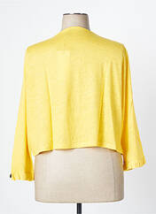 Gilet manches longues jaune MALOKA pour femme seconde vue