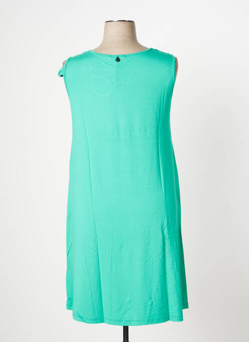 Robe mi-longue vert MALOKA pour femme
