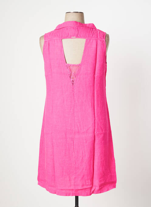 Robe mi-longue rose MALOKA pour femme