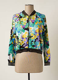 Veste casual fermeture zippée sur le devant vert MALOKA femme