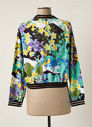 Veste casual fermeture zippée sur le devant vert MALOKA femme