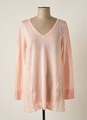Pull tunique rose PAUL BRIAL pour femme seconde vue