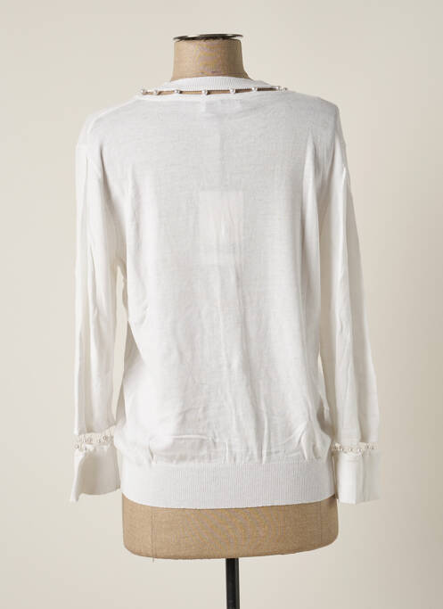 Gilet manches longues blanc PAUL BRIAL pour femme