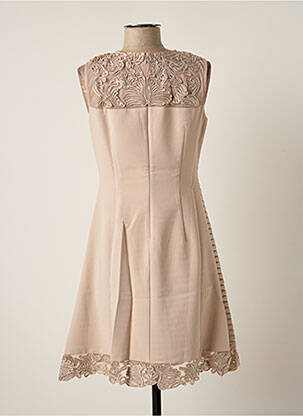Robe courte sans manche sans manche beige PAUL BRIAL femme