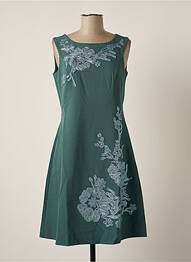 Robe mi-longue sans manche sans manche vert PAUL BRIAL femme