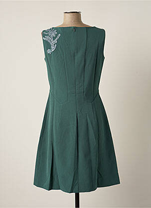 Robe mi-longue sans manche sans manche vert PAUL BRIAL femme