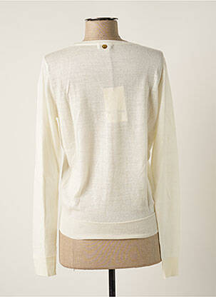 Gilet manches longues resserrée sur le bas beige PAUL BRIAL femme