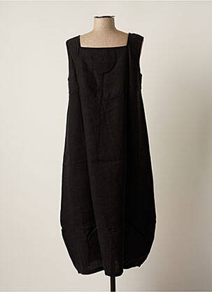 Robe mi-longue fines bretelles noir G!OZE femme