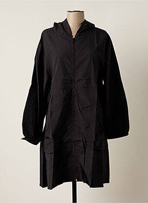 Imperméable poches a capuche noir G!OZE femme