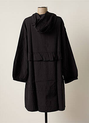 Imperméable poches a capuche noir G!OZE femme