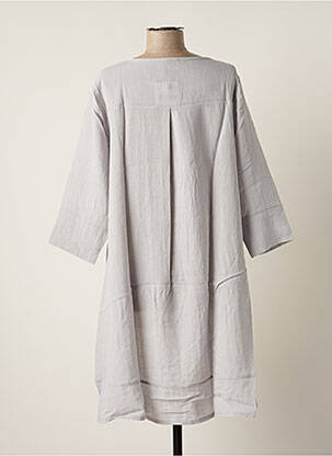 Tunique manches longues fermeture boutonnée sur le devant gris G!OZE femme