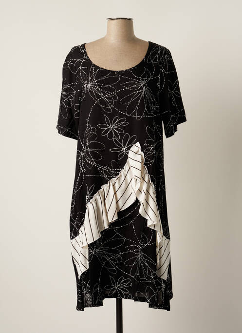 Robe mi-longue noir G!OZE pour femme