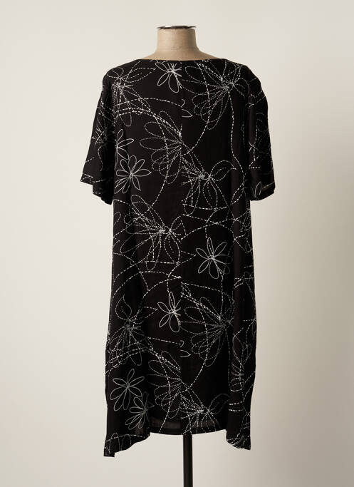 Robe mi-longue noir G!OZE femme