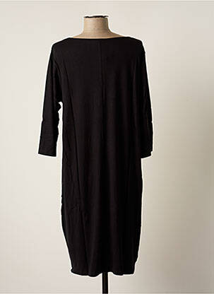 Robe mi-longue manches 3/4 manches 3/4 noir G!OZE femme