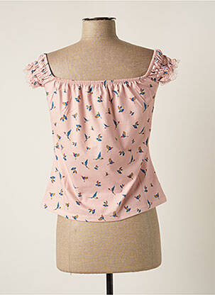 Top stretch manches courtes rose PAUL BRIAL femme