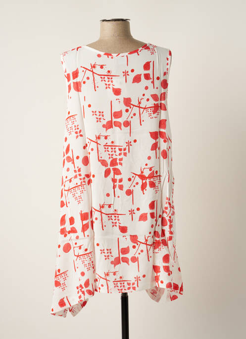 Tunique sans manche rouge G!OZE pour femme