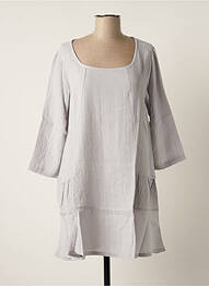 Tunique manches longues col rond gris G!OZE femme