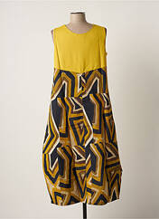 Robe mi-longue jaune G!OZE pour femme seconde vue
